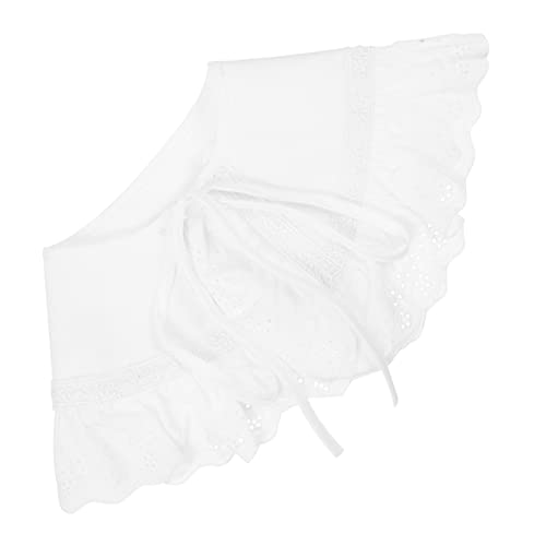 WRITWAA Dekorativer Abnehmbarer Falscher Kragen Aus Baumwolle Damen-faltkragen Kleidungsschal-dekor Für Hemden Blusen Pullover Westen von WRITWAA