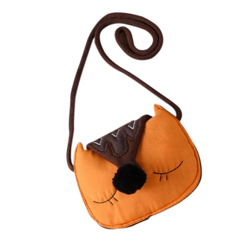 WRITWAA Cartoon Umhängetasche Damen Münztasche Fuchs Design Kleine Schultertasche Für Reisen Und Alltag von WRITWAA
