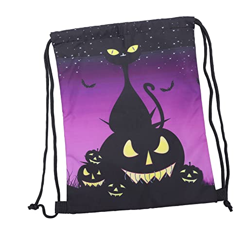 WRITWAA 1stück Halloween Kordelzug Tasche Rücksack Für Süßigkeiten Leichte Halloween Party Goodie Bag Für Trick-Treat Und Sport Vielseitige Nutzung Als Einkaufs Und Sportbeutel von WRITWAA