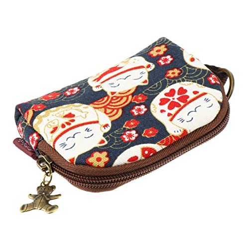 WRITWAA 1Stk Japanische Geldbörse Kawaii Portemonnaie Kawaii Wallet Geldbeutel Segeltuch kleine Handtasche Damenhandtaschen Segeltuchtasche für Frauen Aufbewahrungstasche Münzbeutel von WRITWAA