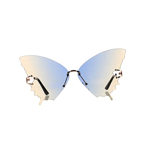 WRITWAA Modische Sonnenbrillen – Party-sonnenbrille Mit Schmetterlingsrahmen Und Verlaufsgläsern Für Damen von WRITWAA