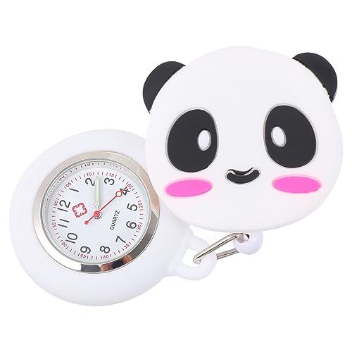 WRITWAA 1stück Cartoon Panda Taschenuhr Für Krankenschwestern Dehnbare Clip-Uhr Mit Praktischem Design Für Pflegefachkräfte Für Ärzte Und Studenten Als Für Geburtstage von WRITWAA