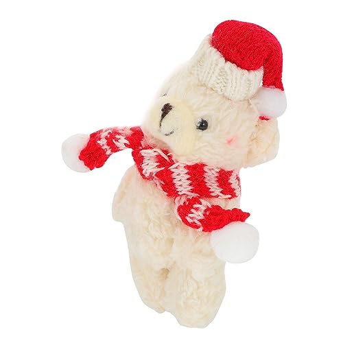 WRITWAA Bär Schlüsselanhänger Set Schlüsselanhänger Tasche Plüschbär Schlüsselanhänger Ornament Festliche Dekoration von WRITWAA