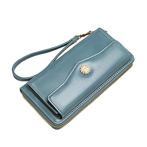 WRITWAA 1stück Damen Geldbörse Langformat Elegante Leder Handtasche Große Kapazität Mit Reißverschluss Zum Aufbewahren Von Kleingeld Visitenkarten Und Kleinen Gegenständen Tragbar von WRITWAA
