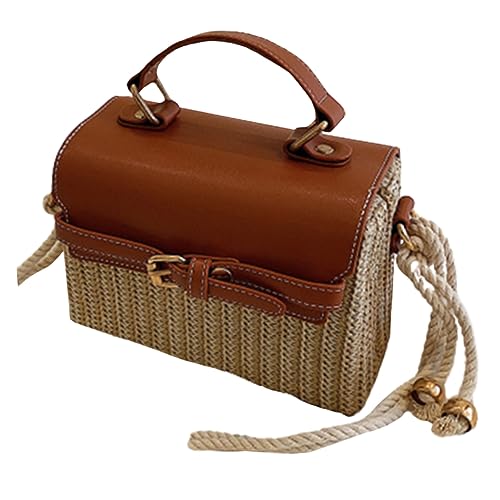 WRITWAA 1stück Damen Handtasche Aus Geflochtenem Kleine Umhängetasche Für Freizeit Strand Party Und Alltag Praktische Schultertasche Mit Hoher Kapazität Und Stilvollem Design von WRITWAA
