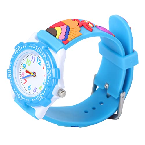 WRITWAA 1stück Kinderuhr Ozeanmotiv wasserdichte Armbanduhr Für Jungen Und Mädchen Kreatives Design Für Junge Mädchen Als Geburtstagsgeschenk Blau von WRITWAA