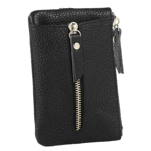 WRITWAA 1stück Multifunktionale Schwarze Handtasche Für Damen Eleganter Reißverschluss Geldbeutel Praktische Tasche Für Schlüssel Und Kleingeld Für Alltag Arbeit Und Shopping von WRITWAA