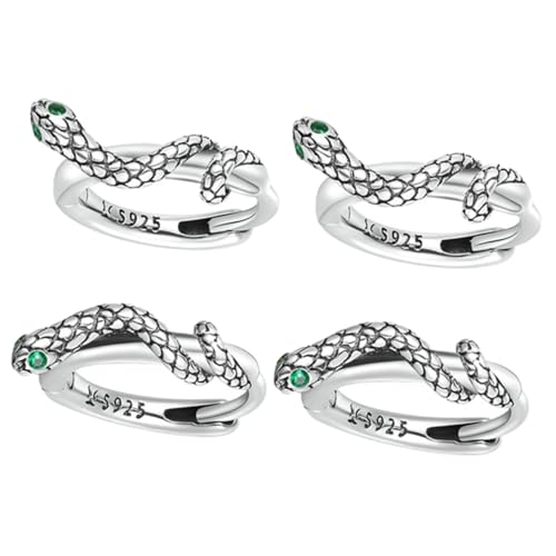 WRITWAA 2 Paare Silber Schlange Ohrstecker Damen Grün Zirkonia Minimalistischer Animal Schmuck Alltag Dating Arbeit von WRITWAA