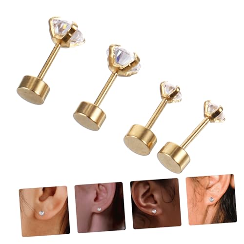 WRITWAA 2paare Ohrstecker Für Damen Mädchen Minimalistische Ohrringe Aus Hochwertigem Material Ästhetische Ohrschmuck Für Modeschmuck Trendige Ohrringe Als von WRITWAA