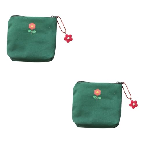 WRITWAA 2 STK Aufbewahrungstasche Mini-kulturbeutel Herren-geldbörse Mit Reißverschluss Reißverschluss-geldbörsen Für Herren Süße Kosmetiktasche Mann Brieftasche Süßer Halter Segeltuch von WRITWAA