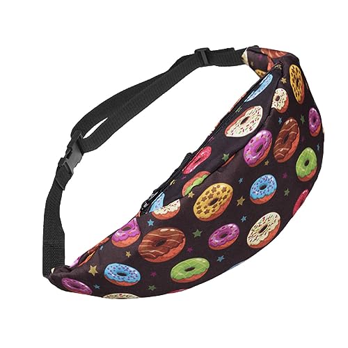 WRITWAA 2stücke Doughnut-Muster Bauchtasche Damen Stylische Gürteltasche Für Outdoor-aktivitäten Verstellbar Vielseitig Als Hüfttasche Umhängetasche Oder Brusttasche Nutzbar Mit von WRITWAA