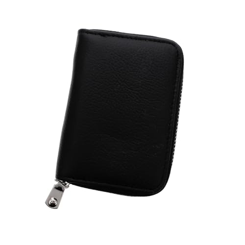 WRITWAA 2stücke Damen Herren Kartenetui Robuste Leder Geldbörse Mit Münzfach Tragbare Kartenhülle Für Visitenkarten Bargeld Langlebiges Portemonnaie Für Alltag Praktisches Design von WRITWAA