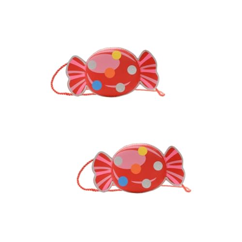 WRITWAA 2stücke Junge Mädchen Umhängetasche Im Bonbon-Design Mini Geldbörse Crossbody Bag Praktische Aufbewahrungstasche Für Lippenstift Handy Und Mehr Leuchtenden Farben Für Jungen von WRITWAA