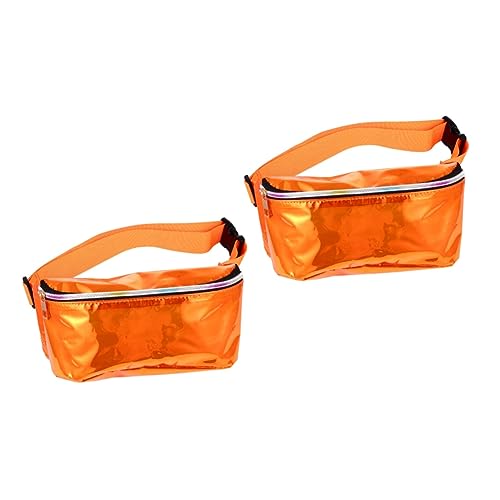 WRITWAA 2stücke Transparente PVC Bauchtasche Für Damen Verstellbare Crossbody Umhängetasche Mit Einzigartigem Design Für Outdoor-aktivitäten Und Kratzfest Für Shopping Und Sport von WRITWAA