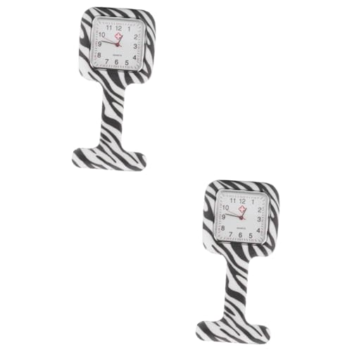 WRITWAA 2 STK Taschenuhr Krankenschwesteruhr Brosche Klare BH-träger Unsichtbar Krankenschwester-Uhr-Abzeichen Anstecknadel Für Die Krankenschwester Betrachten Frauen-Revers-Uhr Revers Uhr von WRITWAA
