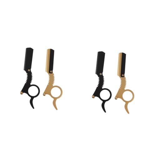 WRITWAA 2 Sätze Finger Rasierer Für Männer Manuelles Rasiermesser Aus Für Friseure Und Bartpflege Geeignet Für Augenbrauen Bart Und 2 Stück * 2 von WRITWAA
