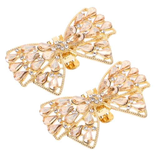 WRITWAA 2 Stück Abnehmbare Dekorative Accessoires für Damen Glamouröse Schuh Clips für Hochzeiten und Partys Champagnergold WRITWAA 2 Stück Abnehmbare Dekorative Accessoires für Damen Glamouröse Schuh Clips für Hochzeiten und Partys Champagnergold von WRITWAA