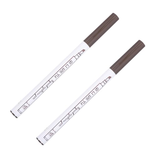 WRITWAA 2stücke Wasserfester Augenbrauenstift Mit Mikrogabelspitze Für Make-up Langanhaltende Formel Verschmieren Für Definierte Und Natürliche Augenbrauen von WRITWAA