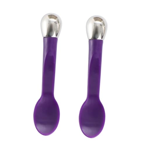 WRITWAA 2 Stück Augencreme Massage Stick Doppel Ende Gesichtsmasken Löffel Tragbar und Kompakt Augencreme Absorption und Reduzierung von Schwellungen für Effektive Hautpflege von WRITWAA