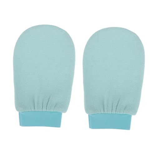 WRITWAA 2 Stück Badetuch waschen schrubben Peeling-Handschuh Peelinghandschuh für den Körper Duschtuch Badehandschuhe Badeschrubber Peeling-Badehandschuh Badehandtücher Pflanzenfasern von WRITWAA
