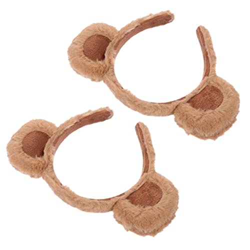 WRITWAA 2stücke Bärenohren Haarreif Flauschige Tierkopfbedeckung Für Kostüme Partys Und Feiertage Geeignet Für Erwachsene Und Niedliche Dekoration Für Besondere Anlässe von WRITWAA