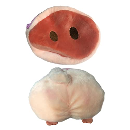 WRITWAA 2stücke Geldbörse Im Cartoon Design Plüsch Schwein Nase Und Schwein Po Reißverschluss Geldbeutel Für Damen Und Mädchen Für Kosmetik Reisen Und Aufbewahrung von WRITWAA