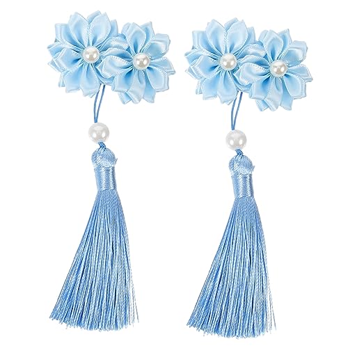 WRITWAA 2stücke Haarspangen Blumen Haarclips Quaste Haarschmuck Für Mädchen Damen Für Hochzeit Geburtstag Alltag Haar Zubehör Dekorationen von WRITWAA