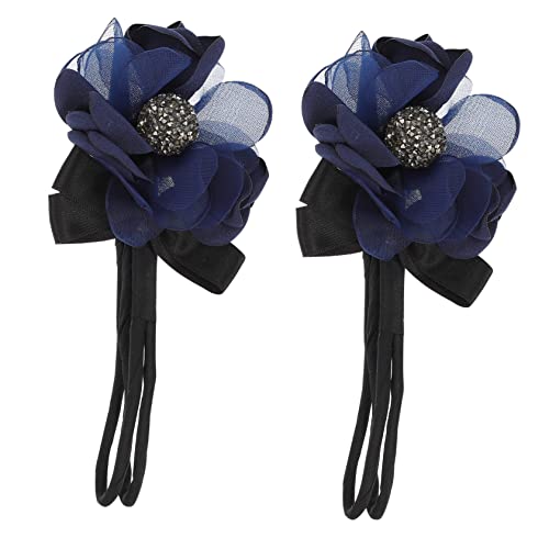 WRITWAA 2 Stück Blumenhaarseil Förmiges Haar Kleine Elastische Haargummis Durchsichtige Elastische Haargummis Haarschmuck Für Zöpfe Haarringe Haarschmuck Für Mädchen Blumenhaarband von WRITWAA