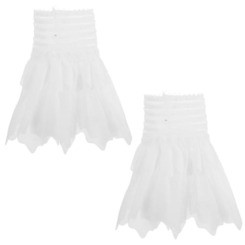 WRITWAA 2 Stück Dekorative Handgelenk Manschetten für Blusen Jacken und Pullover Stilvolle Accessoires für Formelle und Anlässe von WRITWAA