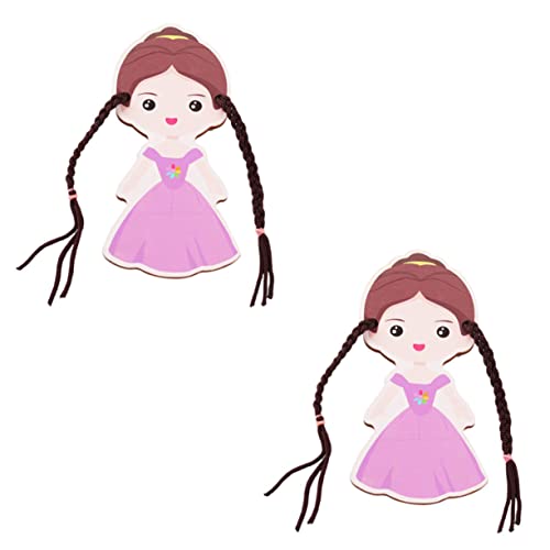 WRITWAA 2 Stück Diy Zöpfe Flechten für Lernspielzeug zur Verbesserung Hand Koordination und Kreativen Frisuren Gestaltung für Jungen von WRITWAA