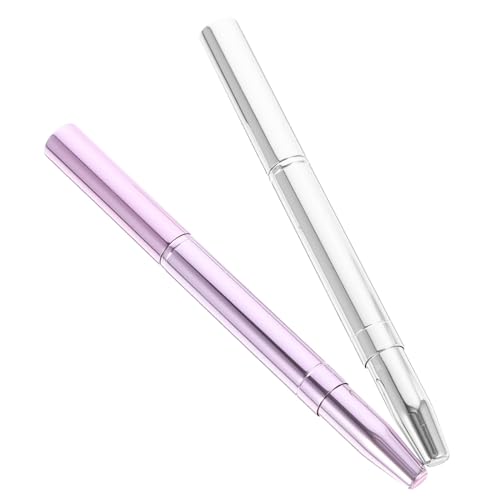 WRITWAA 2 Stück Doppelköpfige Lippenbürste Ausziehbare Makeup Pinsel für Concealer und Lidschatten Tragbare Kosmetik Bürsten für Lippen Makeup und Grundierung Zufällige von WRITWAA