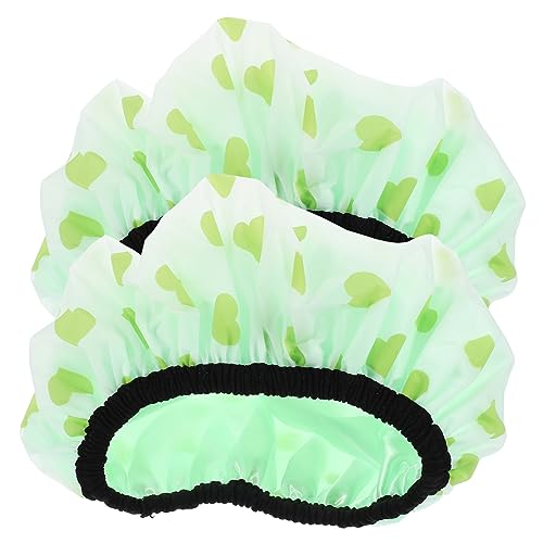 WRITWAA Wiederverwendbare Duschhaube für Damen Groß Satin Gefüttert Wasserfest für Langes Haar Reise Duschhaube 2 Stück von WRITWAA