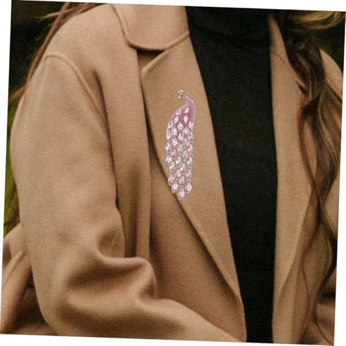 WRITWAA 2 Stück Elegante Pfauen-broschen mit Funkelnden Strasssteinen Vintage-inspirierte Kleidungsnadeln für Damen Vielseitige Schmuckaccessoires für Anlässe Wie Hochzeit Party Schal und von WRITWAA