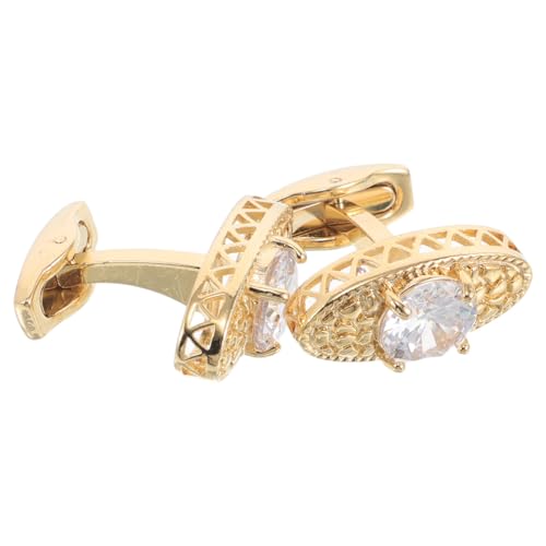 WRITWAA 2stücke Manschettenknöpfe Für Herren Aus Vintage-schmuck Funkelnd Mit Zirkonia Für Formelle Anlässe Geschäftstreffen Und Hochzeitszeremonien von WRITWAA