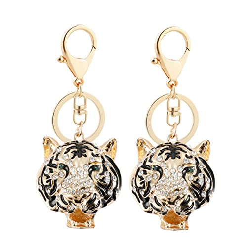 WRITWAA 2stücke Tiger Schlüsselanhänger Im Zodiac Design Kreative Und Dekorative Schlüsselanhänger Für Taschen Und Zufällige Farben Für von WRITWAA