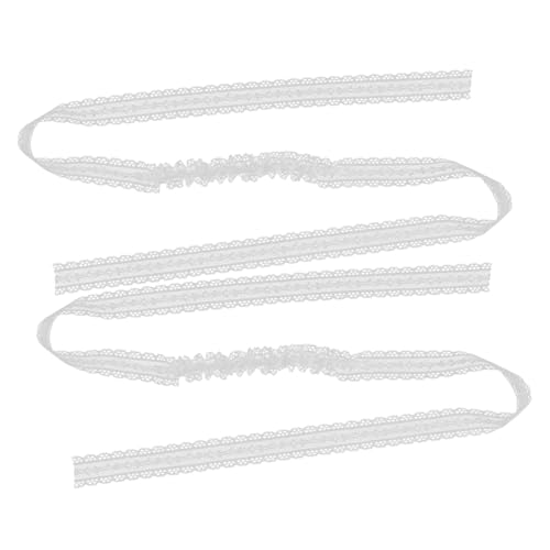 WRITWAA 2stücke Pferdeschwanzhalter Mit Spitzenband Elastische Haarbänder Für Dicke Haare Dehnbares Haargummi Für Mädchen Und Frauen Haarseil Mit Schleife Für Jeden Anlass von WRITWAA