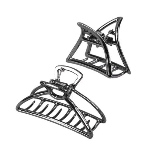 WRITWAA 2 Stück Haarklammern Aus Metalllegierung Haarschmuck Für Mädchen Haarspangen Haarklammern Haarschmuck Für Zöpfe Haarklammer Haarklammer Aus Metalllegierung Schwarz von WRITWAA