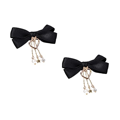 WRITWAA 2 Stück Haarklammern mit Schleife Damen Haarspangen für Accessoires mit Quasten und Sternen für Partys und Besondere Anlässe Langlebig und Auffällig von WRITWAA