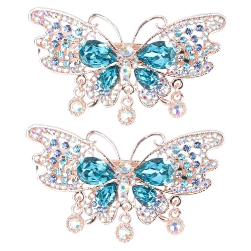 WRITWAA 2stücke Pferdeschwanz-halter Haar Barrettes Automatische Haar Clips Für Frauen Mädchen Aus Hochwertigem Und Strass Leicht Und Langlebig Für Partys Festivals Reisen Und Alltag von WRITWAA