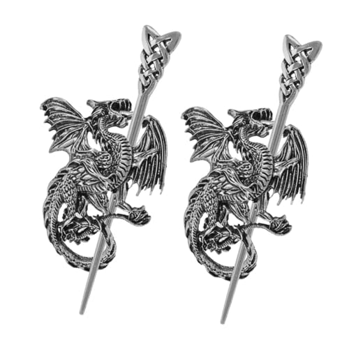 WRITWAA 2stücke Chinesische Metall-haarnadeln Vintage-haarschmuck Für Dutts Haarstäbe Für Mädchen Traditionelle Chinesische Haarnadelstäbe Haargabeln Für Festivals von WRITWAA