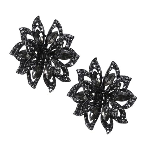 WRITWAA 2stücke Strass Klaue Haar Clips Blume Haarspangen Für Frauen Kleine Haarklammer Mit Strasssteinen Für Dünnes Oder Dickes Haar von WRITWAA