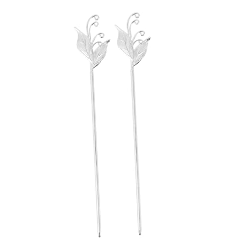 WRITWAA 2 Stück Haarnadel Kopfschmuck Haarstab Essstäbchen Haarnadel Retro Haarstab Stil Haarschmuck Haarschmuck Ausgefallene Haarnadeln Styling Haarspangen Mädchen Haar Essstäbchen von WRITWAA