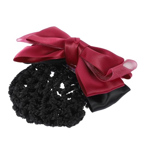 WRITWAA 2stücke Haarnetz Für Damen Mit Clip Netz-haarnetz Zur Abdeckung Von Dutts Haarspange Mit Bowknot Haar Accessoire Für Frauen Atmungsaktiv Und Leicht von WRITWAA