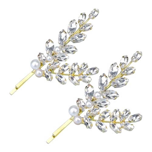 WRITWAA 2stücke Strass-haarspangen Für Damen Metallische Weizenspitzendetails Haarnadel-clips Für Dicke Lange Haare Modeaccessoires Für Hochzeit Und Alltag WRITWAA 2stücke Strass-haarspangen Für Damen Metallische Weizenspitzendetails Haarnadel-clips Für Dicke Lange Haare Modeaccessoires Für Hochzeit Und Alltag von WRITWAA