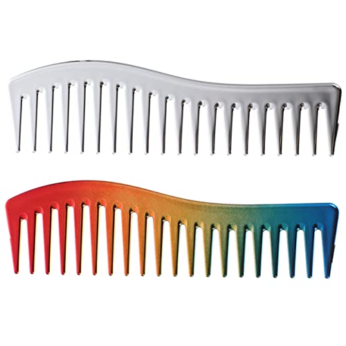 WRITWAA 2 Stück Haarstyling Kamm für Männer Teiliges Abs Haarkamm und Farbe für Salon und Zuhause Langlebig und Komfortabel für Geschmeidiges Haar von WRITWAA