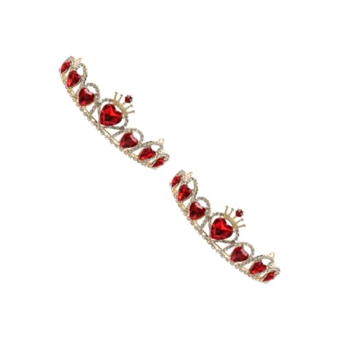 WRITWAA 2 Stück Handgefertigtes Brautkronen Stirnband Kupfer mit Acryl Eleganter Hochzeitsschmuck für Damen Glänzende Herz Krone Vielseitiges Haarschmuck Accessoire für Fest und Party WRITWAA 2 Stück Handgefertigtes Brautkronen Stirnband Kupfer mit Acryl Eleganter Hochzeitsschmuck für Damen Glänzende Herz Krone Vielseitiges Haarschmuck Accessoire für Fest und Party von WRITWAA