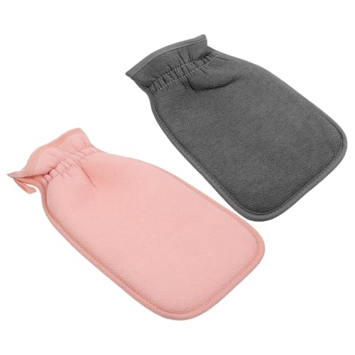 WRITWAA 2 Stück Hautfreundliches Badetuch schrubben Peeling-Handschuh reiben handtücher Peelings Peelinghandschuhe Duschhandschuhe Badehandschuhe Peeling Peeling-Handtuch Duschschuh Stoff von WRITWAA