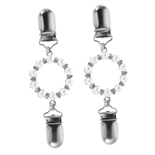 WRITWAA 2 Stück Imitation Perlen Schal Clip Brosche für Frauen Vielseitige Accessoires für Strickjacken und Kleider Leichte und Tragbare Design Koreanischem Stil von WRITWAA