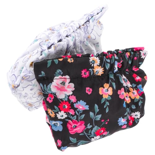 WRITWAA 2 Stück Kosmetik Aufbewahrungstaschen Make Up Gestreift Mini Teiler Damentasche Kosmetiktasche Für Damen Kosmetiktasche Tragbar Für Reisen Tragbare Aufbewahrungstasche von WRITWAA