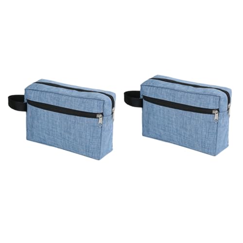 WRITWAA 2 Stück Kosmetiktasche Multifunktionale Waschtasche Große Kapazität Handlich und Tragbar für Toilettenartikel und Make Up Transparenter Organizer für Damen und Herren von WRITWAA